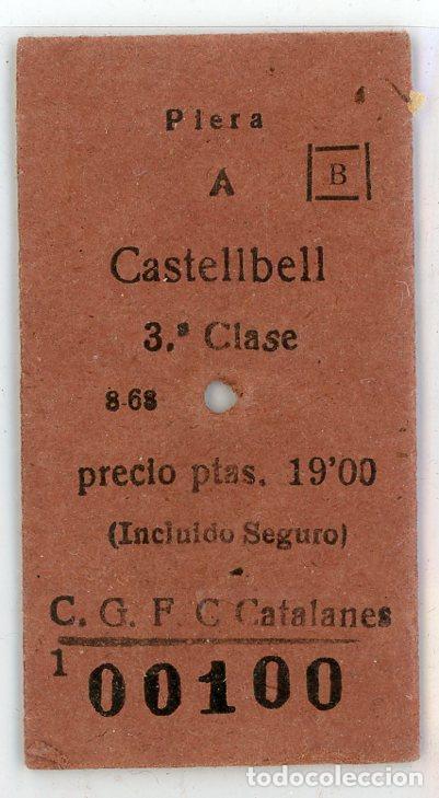 Collectionnisme Billets de transport: (F32/2) GSC 001 BCN - S.G.F.C. CATALANES