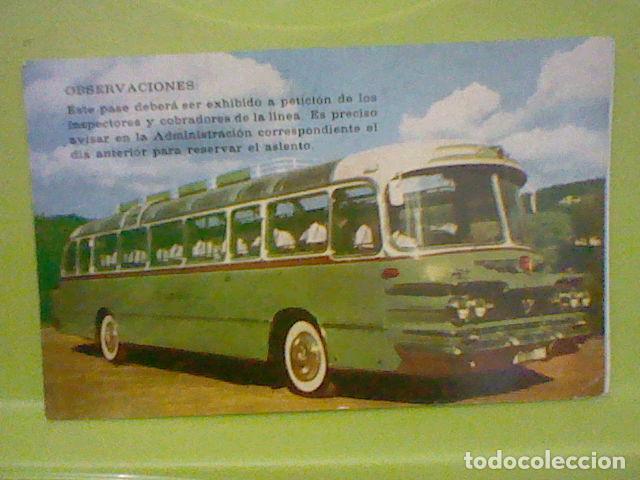 Colecionismos Bilhetes de Transporte: COMES AUTOBUSES PASE LIBRE CIRCULACION 1969 ORIGINAL 12 X 7,5 CMS TRANSPORTES GENERALES
