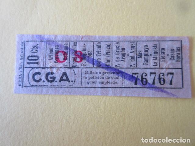 Collectionnisme Billets de transport: BILLETE CAPICUA 76767 CGA COMPA&Ntilde;IA GENERAL DE AUTOBUSES VER LOS TRAYECTOS EN FOTO