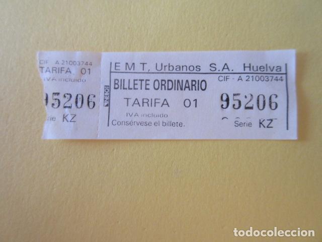 Collectables Transport Tickets: BILLETE ORDINARIO HUELVA