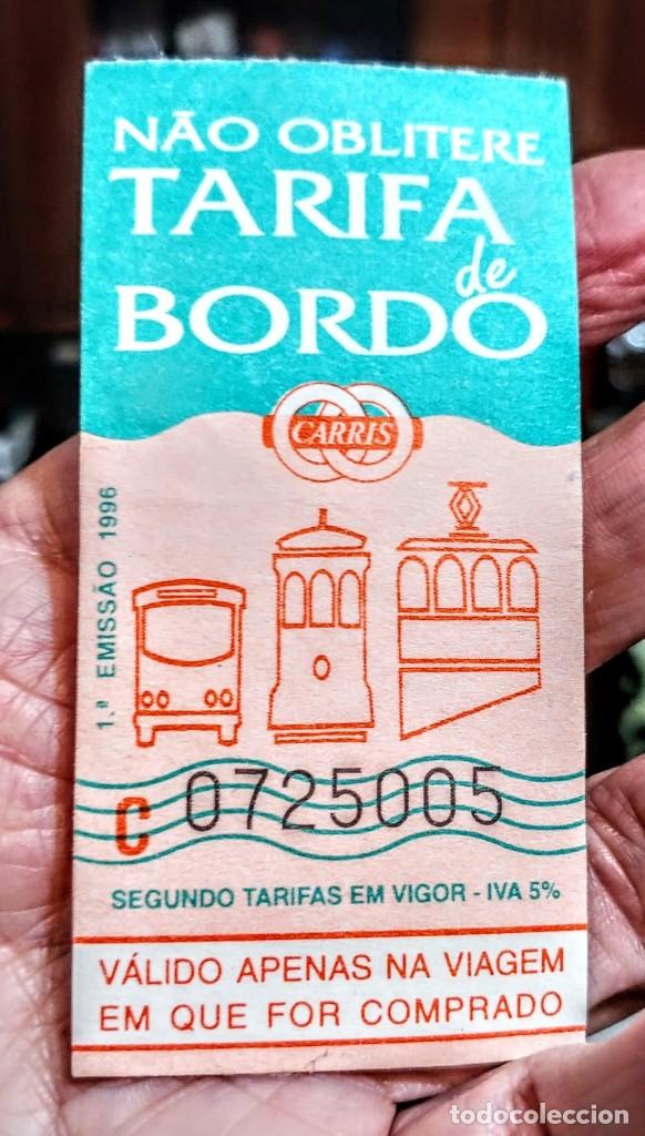 Coleccionismo billetes de transporte: TICKET TRANSPORTE DE LISBOA - Foto 1