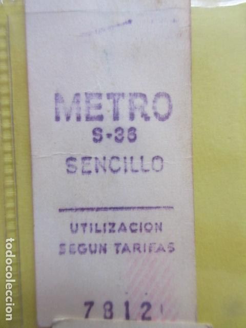 Collectables Transport Tickets: REFERENCIA REFMM01 - METRO MADRID - MODELO METRO SENCILLO COLOR BLANCO - S-35