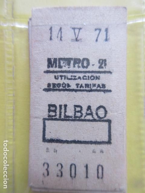 Collectionnisme Billets de transport: REFERENCIA REFMM01 - METRO MADRID - MODELO PARADA RECUADRO COLOR BLANCO - BILBAO 21