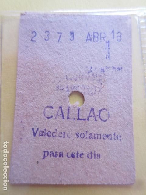 Colecionismos Bilhetes de Transporte: REFERENCIA REFMM01 METRO MADRID - MODELO CUALQUIER TRAYECTO - CALLAO