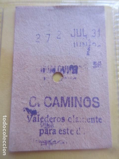 Colecionismos Bilhetes de Transporte: REFERENCIA REFMM01 METRO MADRID - MODELO CUALQUIER TRAYECTO - C. CAMINOS 48