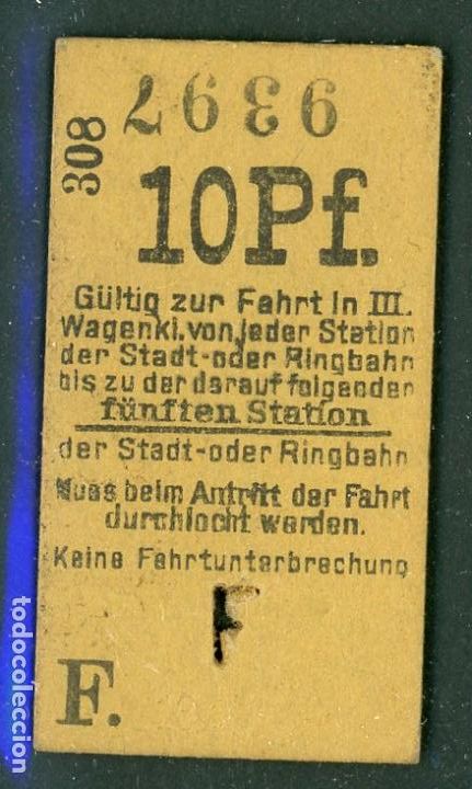 Collectionnisme Billets de transport: BILLETE EDMONDSON DE BERLIN (ALEMANIA) // A&Ntilde;OS 20