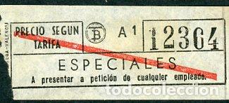 Collectionnisme Billets de transport: (F22/6) BILLETE DE TRANVIAS DE BARCELONA /TB