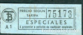Collectionnisme Billets de transport: (F22/6) BILLETE DE TRANVIAS DE BARCELONA /TB