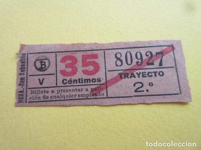 Sammeln von Fahrkarten: REF: CV1234 - BILLETE PERTENECE CLECCION DE 550 BILLETES TRANVIAS BARCELONA DIFERENTES LEER INTERIOR