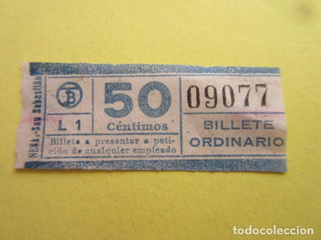 Sammeln von Fahrkarten: REF: CV1234 - BILLETE PERTENECE CLECCION DE 550 BILLETES TRANVIAS BARCELONA DIFERENTES LEER INTERIOR