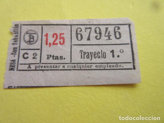 Collectables Transport Tickets: REF: CV1234 - BILLETE PERTENECE COLECCION DE 550 BILLETE TRANVIAS BARCELONA DIFERENTES LEER INTERIOR