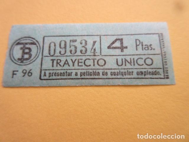 Collectables Transport Tickets: REF: CV1234 - BILLETE PERTENECE COLECCION DE 550 BILLETE TRANVIAS BARCELONA DIFERENTES LEER INTERIOR