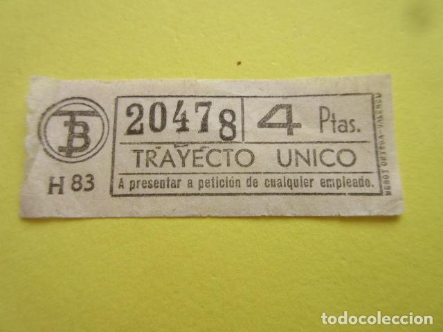 Collectables Transport Tickets: REF: CV1234 - BILLETE PERTENECE COLECCION DE 550 BILLETE TRANVIAS BARCELONA DIFERENTES LEER INTERIOR