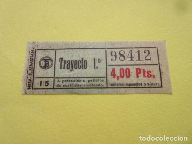 Collectables Transport Tickets: REF: CV1234 - BILLETE PERTENECE COLECCION DE 550 BILLETE TRANVIAS BARCELONA DIFERENTES LEER INTERIOR