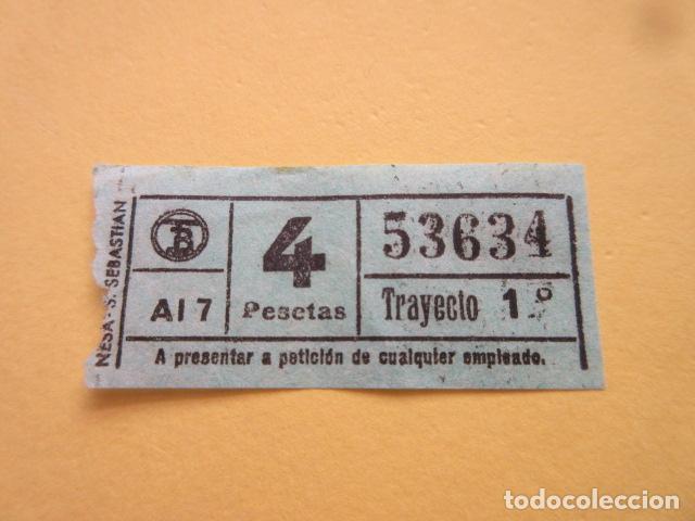 Collectables Transport Tickets: REF: CV1234 - BILLETE PERTENECE COLECCION DE 550 BILLETE TRANVIAS BARCELONA DIFERENTES LEER INTERIOR