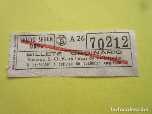 Sammeln von Fahrkarten: REF: CV1234 - BILLETE PERTENECE COLECCION DE 550 BILLETE TRANVIAS BARCELONA DIFERENTES LEER INTERIOR