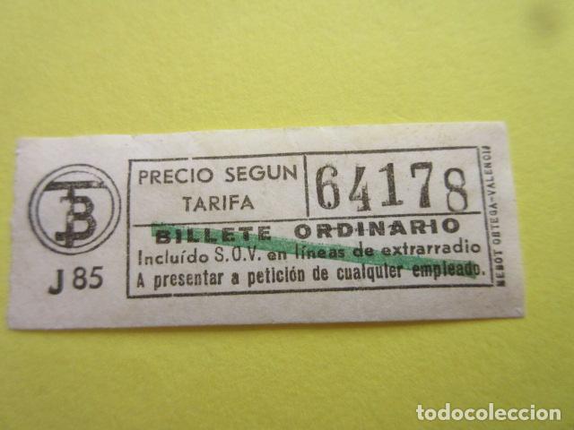 Collectables Transport Tickets: REF: CV1234 - BILLETE PERTENECE COLECCION DE 550 BILLETE TRANVIAS BARCELONA DIFERENTES LEER INTERIOR
