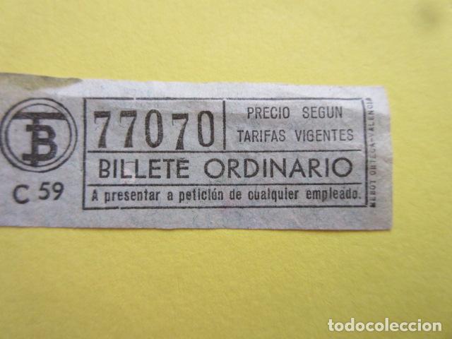 Collectables Transport Tickets: REF: CV1234 - BILLETE PERTENECE COLECCION DE 550 BILLETE TRANVIAS BARCELONA DIFERENTES LEER INTERIOR