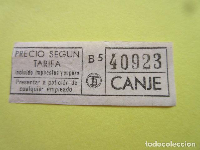Sammeln von Fahrkarten: REF: CV1234 - BILLETE PERTENECE COLECCION DE 550 BILLETE TRANVIAS BARCELONA DIFERENTES LEER INTERIOR