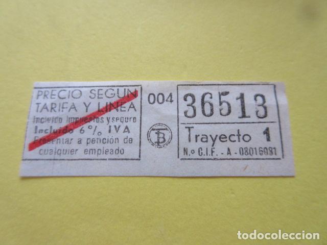 Collectables Transport Tickets: REF: CV1234 - BILLETE PERTENECE COLECCION DE 550 BILLETE TRANVIAS BARCELONA DIFERENTES LEER INTERIOR
