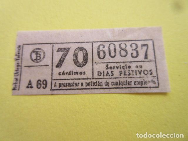 Sammeln von Fahrkarten: REF: CV1234 - BILLETE PERTENECE COLECCION DE 550 BILLETE TRANVIAS BARCELONA DIFERENTES LEER INTERIOR