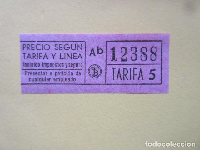 Colecionismos Bilhetes de Transporte: REF: CV1234 - BILLETE PERTENECE COLECCION DE 550 BILLETE TRANVIAS BARCELONA DIFERENTES LEER INTERIOR