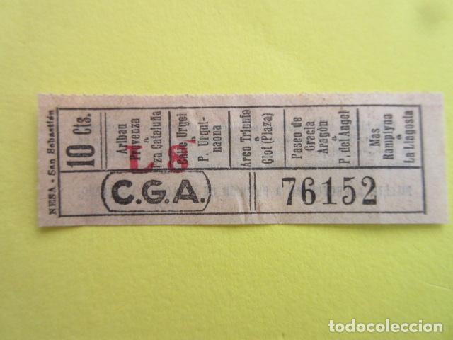 Collectionnisme Billets de transport: REF: FF1234 - BILLETE COMPA&Ntilde;IA GENERAL DE AUTOBUSES DE BARCELONA VER TRAYECTOS EN FOTO