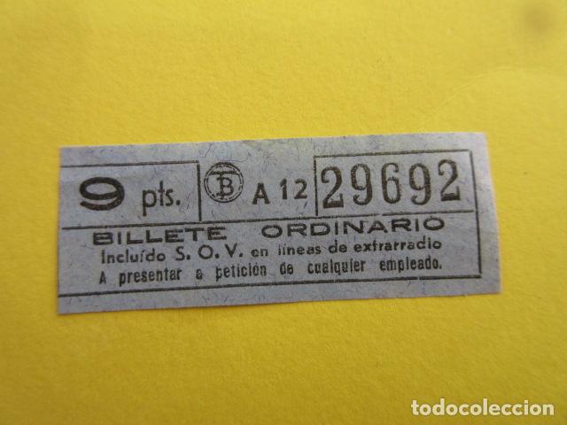 Sammeln von Fahrkarten: REF: FF1234 - BILLETE PERTENECE COLECCION TRANVIAS BARCELONA DIFERENTES TB LEER INT. capicua 29692