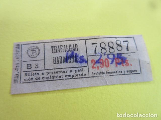 Collectionnisme Billets de transport: REF: FF1234 - BILLETE PERTENECE COLECCION TRANVIAS BARCELONA DIFERENTES TB LEER INT. capicua 78887