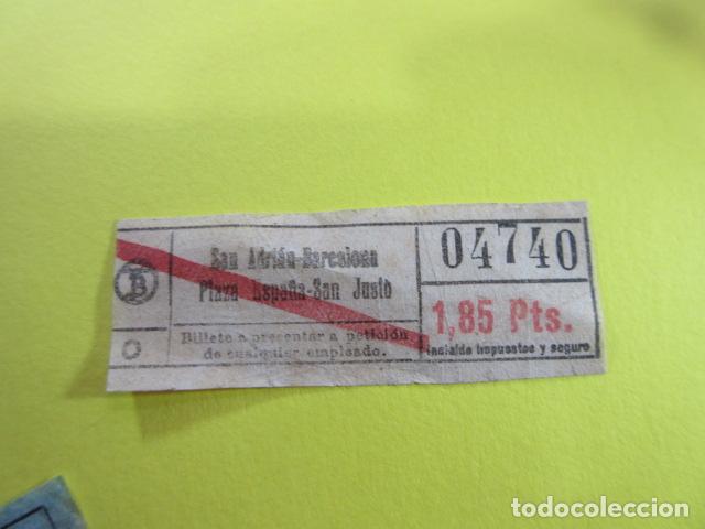 Collectionnisme Billets de transport: REF: FF1234 - BILLETE PERTENECE COLECCION TRANVIAS BARCELONA DIFERENTES TB LEER INT. capicua 04740