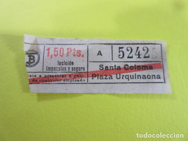Sammeln von Fahrkarten: REF: FF1234 - BILLETE PERTENECE COLECCION TRANVIAS BARCELONA DIFERENTES TB LEER INT. capicua 52425