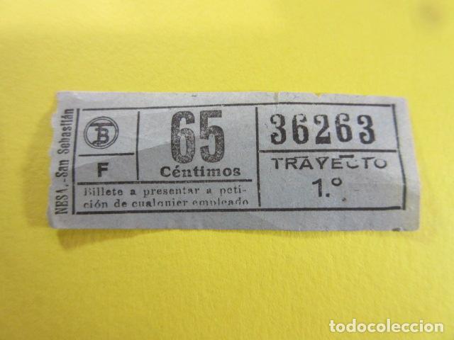 Sammeln von Fahrkarten: REF: FF1234 - BILLETE PERTENECE COLECCION TRANVIAS BARCELONA DIFERENTES TB LEER INT. capicua 36263