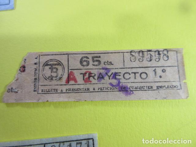 Sammeln von Fahrkarten: REF: FF1234 - BILLETE PERTENECE COLECCION TRANVIAS BARCELONA DIFERENTES TB LEER INT. capicua 89598