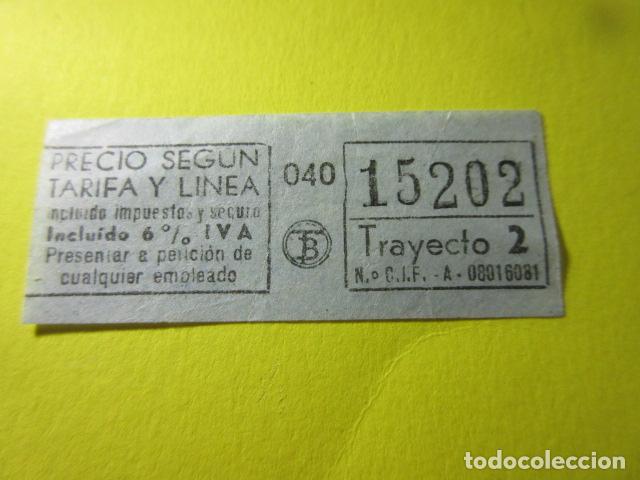 Colecionismos Bilhetes de Transporte: REF: FF1234 - BILLETE PERTENECE COLECCION TRANVIA BARCELONA DIFERENTE TB LEER INT. AZUL CASTELLANO