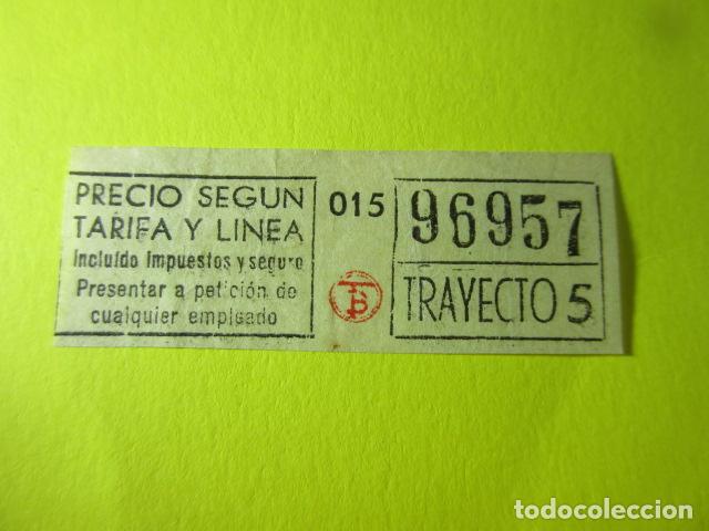 Colecionismos Bilhetes de Transporte: REF: FF1234 - BILLETE PERTENECE COLECCION TRANVIA BARCELONA DIFERENTE TB LEER INT. AMARILLO