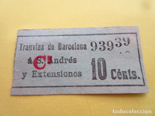 Colecionismos Bilhetes de Transporte: REF: FF1234 - BILLETE PERTENECE TRANVIAS SAN ANDRES Y EXGENSIONES CAPICUA 93939