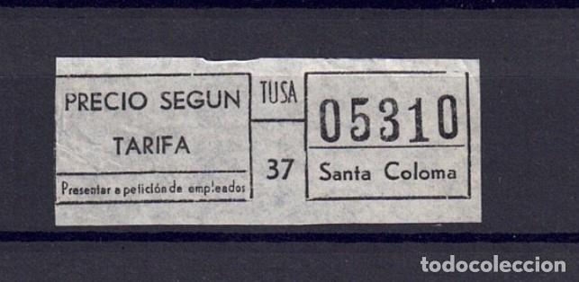Collectables Transport Tickets: REF: BAD1234 - COLECCION TODOS DIFERENTES BADALONA AUTOBUSES TUSA TUBSAL CA&Ntilde;ET - LEE INTERIOR