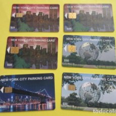 Coleccionismo Billetes de transporte: TARJETA PLASTICO PARKING CARD 6 NEW YORK CITY - TRANVIA AUTOBUS FERROCARRIL. Lote 240203315