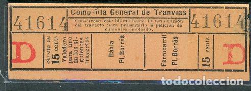 Sammeln von Fahrkarten: F06/6 TIPO 26 GSC 416 CGT - BILLETE COMPA&Ntilde;IA GENERAL DE TRANVIAS // Alb Granate 46