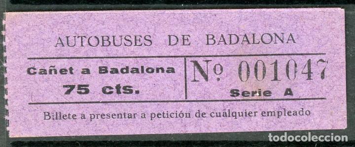 Sammeln von Fahrkarten: BILLETE DE AUTOBUSES DE BADALONA // S24