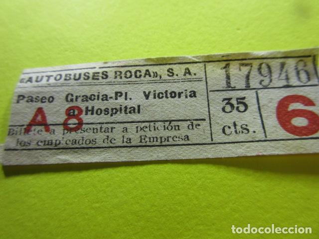 Colecionismos Bilhetes de Transporte: REF: GG-1234 - COLECCION MILES BILLETES DIFERENTES - AUTOBUSES ROCA