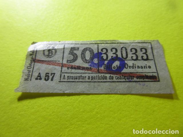 Collectionnisme Billets de transport: REF: GG-1234 - MILES BILLETE DIFERENTE TB TRANVIA BARCELONA BLANCO SOBRE CARGA COLECCION CAPICUA 330