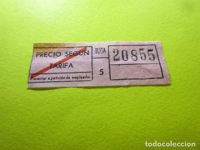 Colecionismos Bilhetes de Transporte: REF: GG-1234 - COLECCION MILES BILLETES DIFERENTES - TUSA TUSGSAL BADALONA - ROSA - SERIE NUMEROS