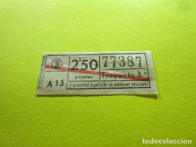 Colecionismos Bilhetes de Transporte: REF: GG-1234 - COLECCION MILES BILLETES DIFERENTES - TB - TRANVIA BARCELONA - BLANCO LEE INTERIOR