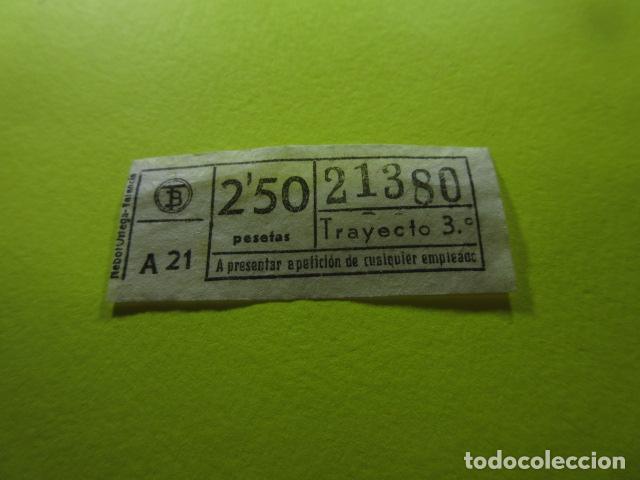 Colecionismos Bilhetes de Transporte: REF: GG-1234 - COLECCION MILES BILLETES DIFERENTES - TB - TRANVIA BARCELONA - BLANCO LEE INTERIOR