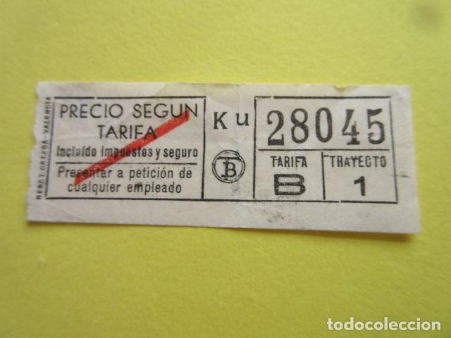 Colecionismos Bilhetes de Transporte: REF: CV1234 - BILLETE PERTENECE COLECCION DE 550 BILLETE TRANVIAS BARCELONA DIFERENTES LEER INTERIOR