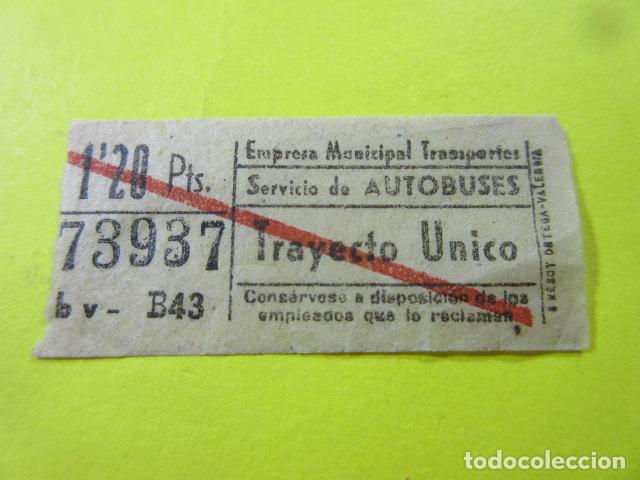 Collectionnisme Billets de transport: REF: TB-1234 COLECCION MILES BILLETE DIFERENTE MADRID EMT AUTOBUSES CAPICUA 73937 - LEE INT.