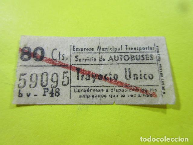 Sammeln von Fahrkarten: REF: TB-1234 COLECCION MILES BILLETE DIFERENTE MADRID EMT AUTOBUSES CAPICUA 59095 - LEE INT.