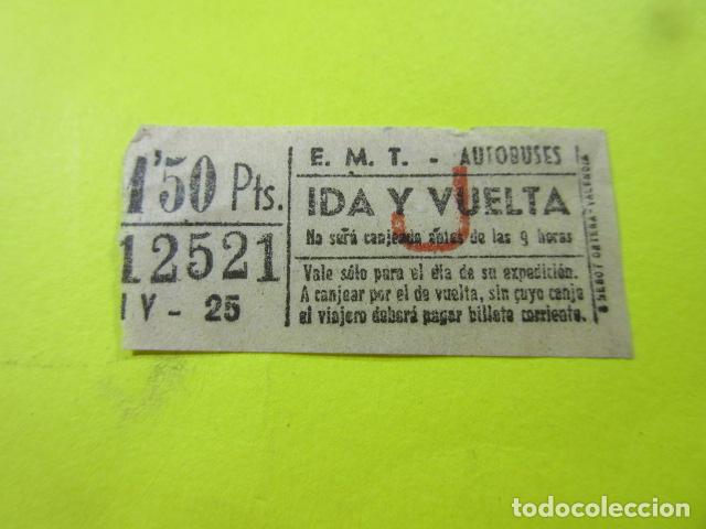 Collectionnisme Billets de transport: REF: TB-1234 COLECCION MILES BILLETE DIFERENTE MADRID EMT AUTOBUSES CAPICUA 12521 - LEE INT.