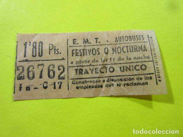 Collectionnisme Billets de transport: REF: TB-1234 COLECCION MILES BILLETE DIFERENTE MADRID EMT AUTOBUSES CAPICUA 26762 - LEE INT.